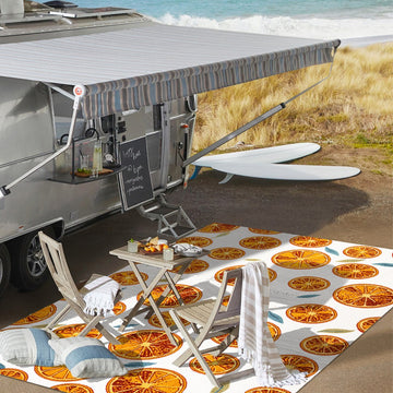 Aranciata Citrus Slice High-low Indoor/outdoor Area Rug